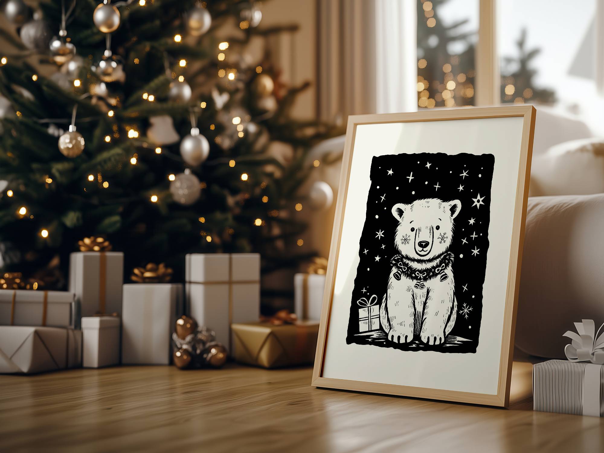 Plakatas KALĖDINĖ BALTOJI MEŠKA - Image 2