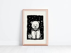 Plakatas KALĖDINĖ BALTOJI MEŠKA