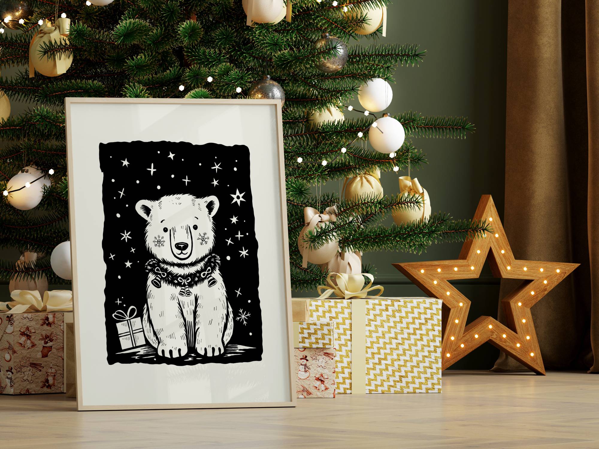 Plakatas KALĖDINĖ BALTOJI MEŠKA - Image 4