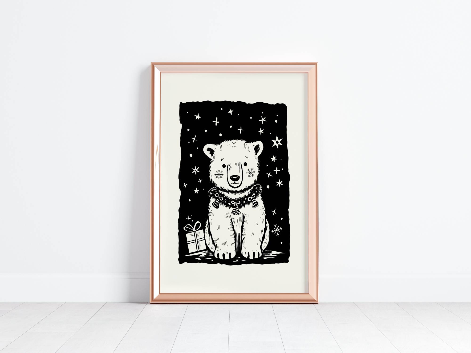 Plakatas KALĖDINĖ BALTOJI MEŠKA