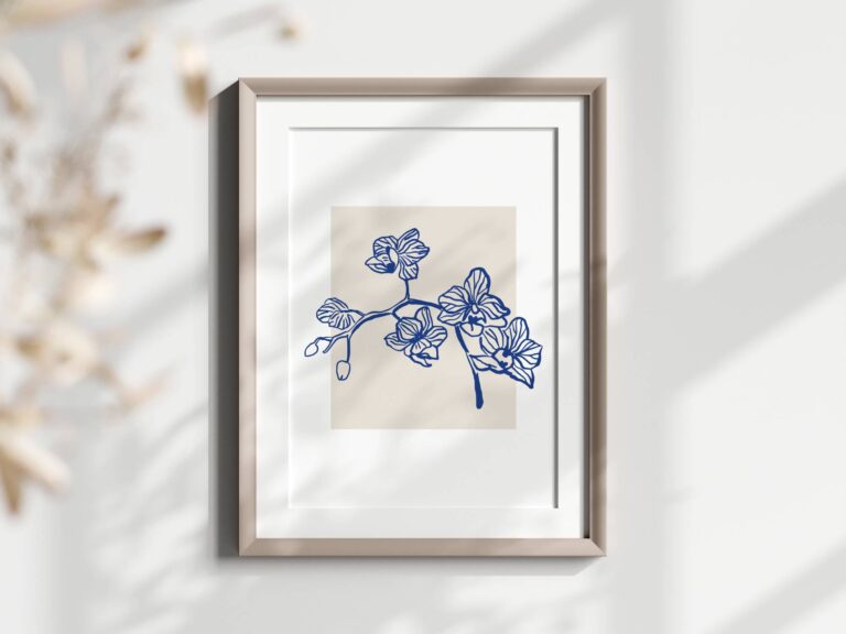 plakatu-namai-plakatas-orchidejos-ziedai