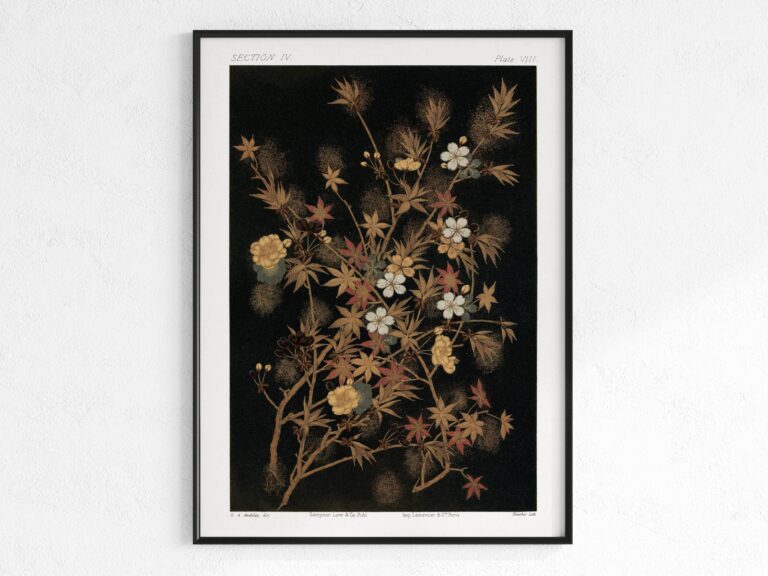 plakatu-namai-plakatas-japanese-autumn-flowers